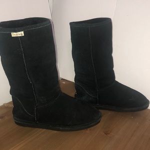 Bear paw high black boots